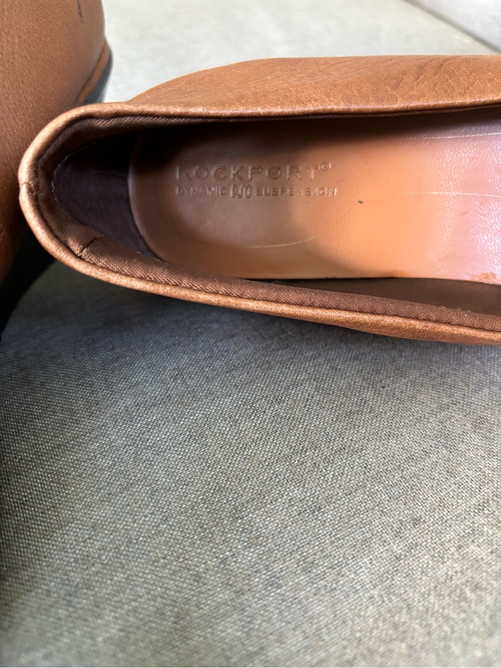 Rockport‎ Dynamic Suspension Brown Leather Comfort Wedge Loafers - Picture 3 of 6